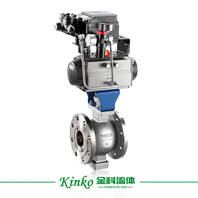 Pneumatic V-typed Regulating Ball Valve Flange